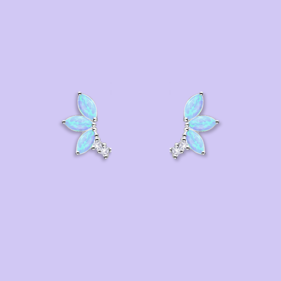 Blue Opal Climber Studs