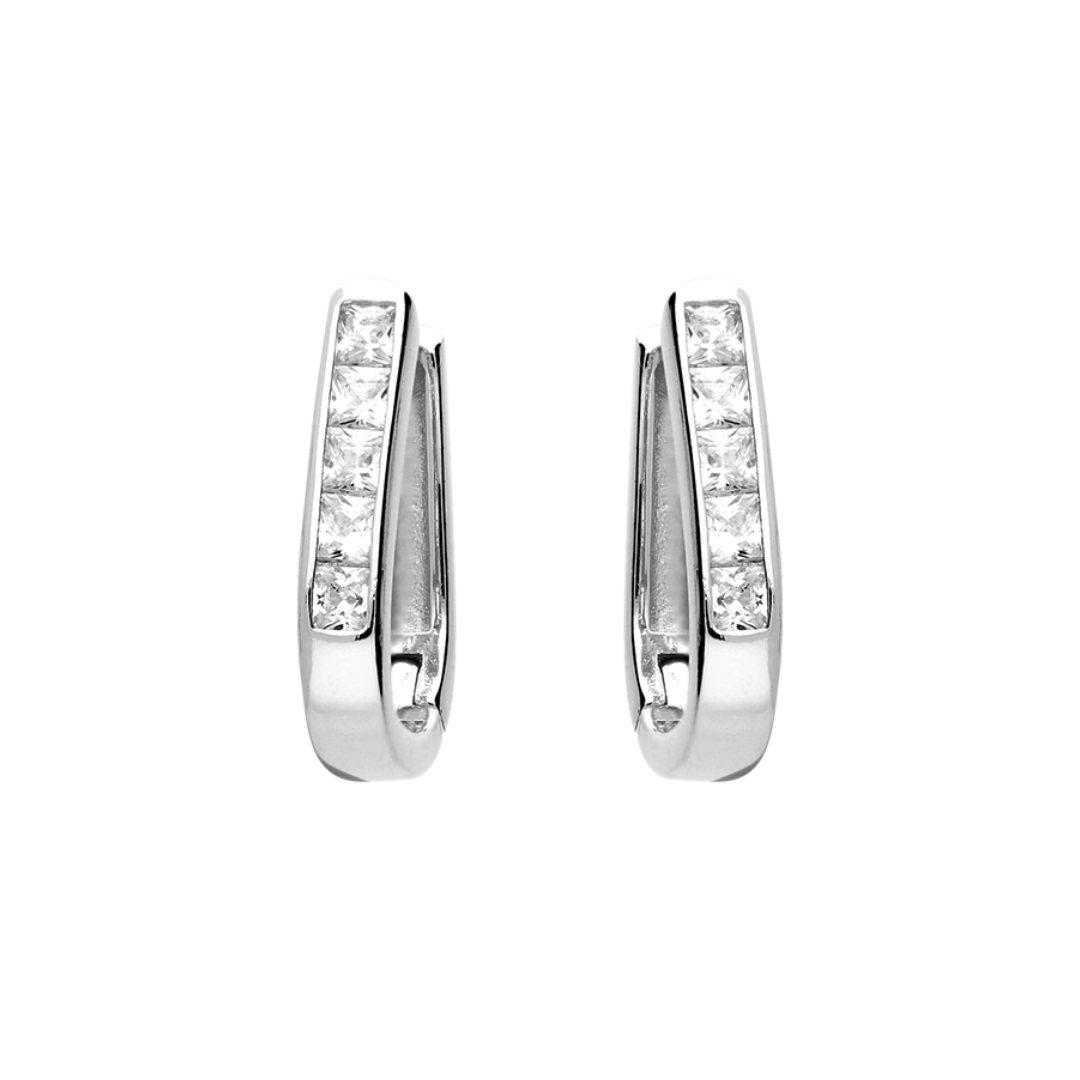 Silver Carrie Hoops