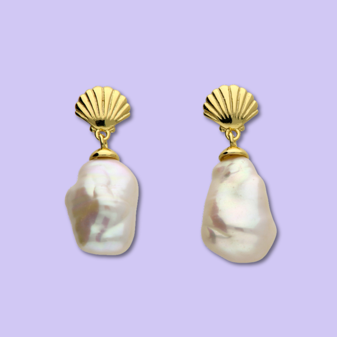 Keshi Pearl Studs