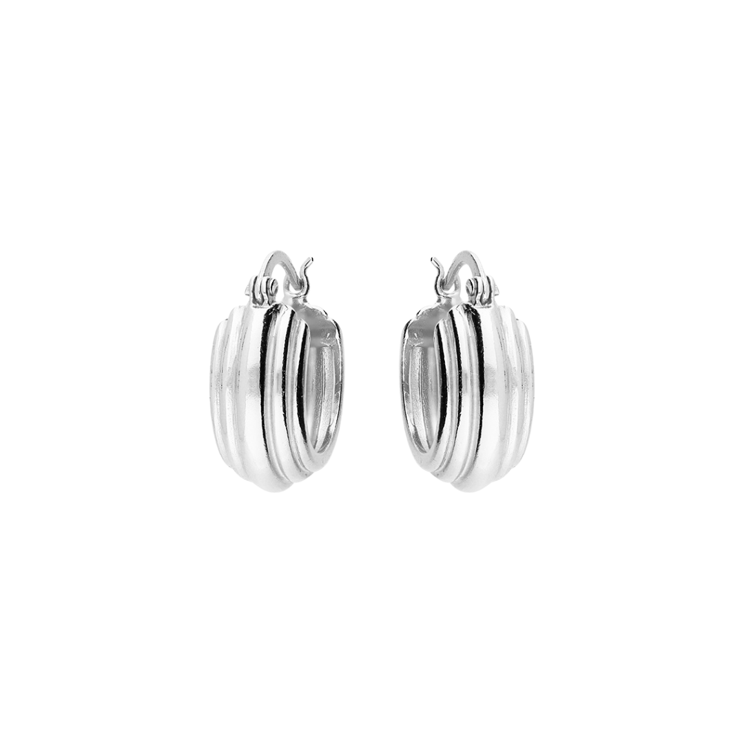Silver Cas Hoops