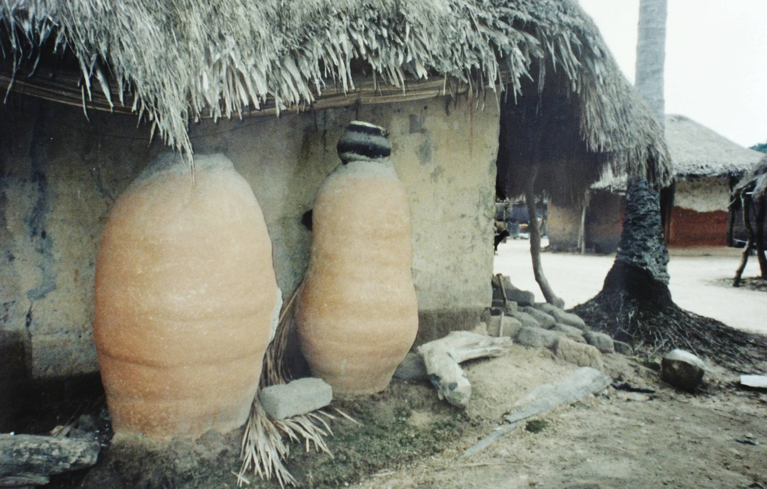 Storage in the village of Essikro, Côte dIvoire 1999.