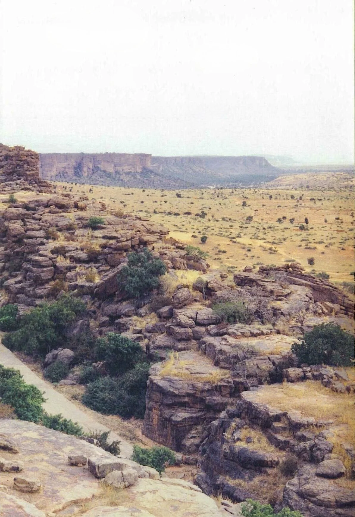 Coming off of the Bandiagara escarpment and into the Dogon plains. ca. 2002.  