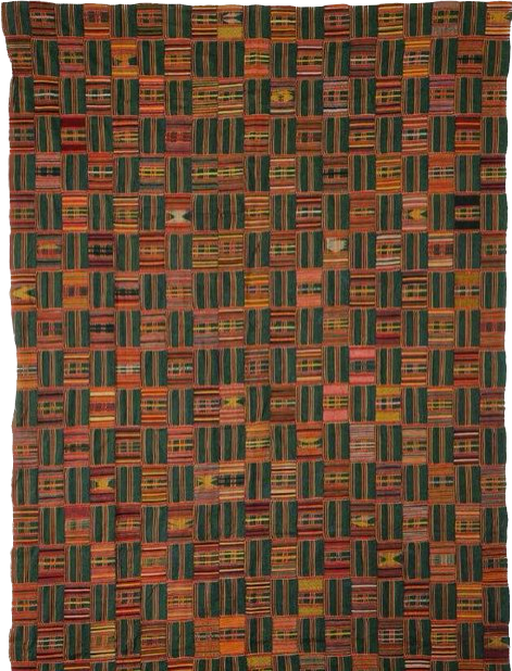 Ewe Cloth, Ghana, Mid 20th C. Size: 62'' x 105'' (157 x 267 cm) Collected in the 1970s, from a private Pennsylvania collection