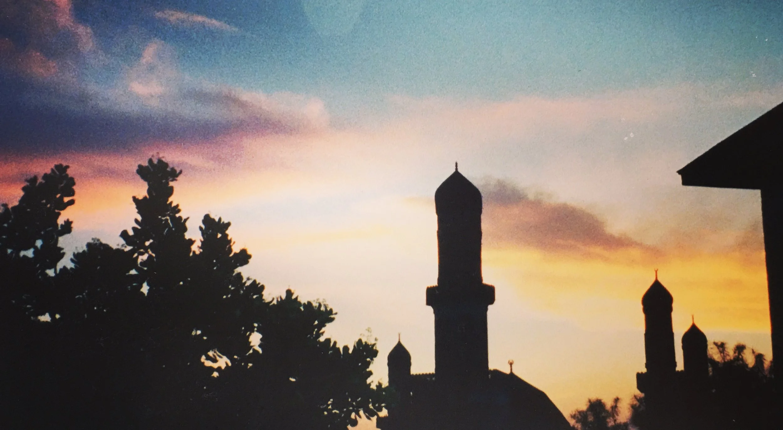 Sunset in Bondoukou, Côte d'Ivoire, 1999