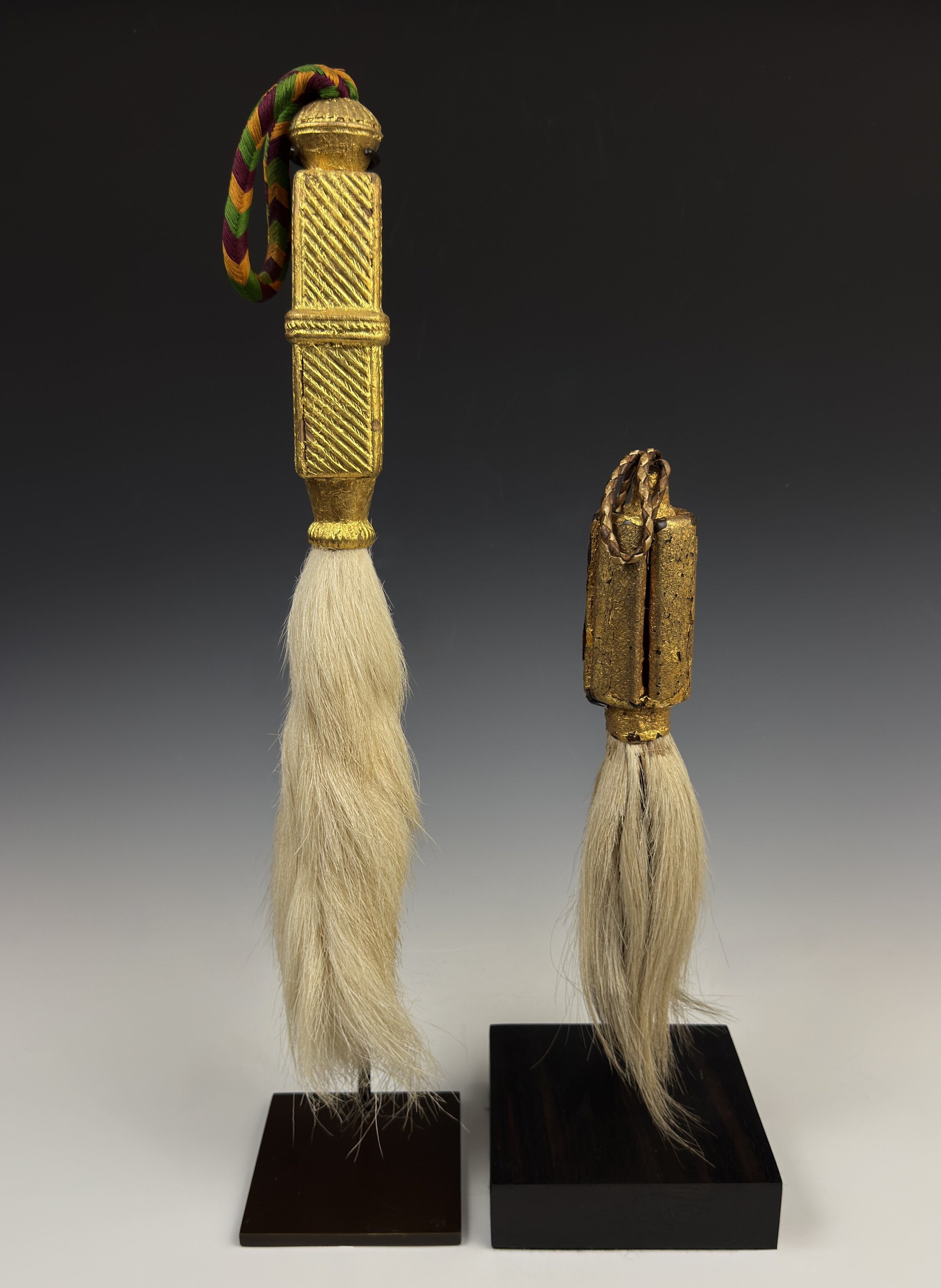  The white horsetails used for these whisks are not of local origin, but were formerly imported from Europe.