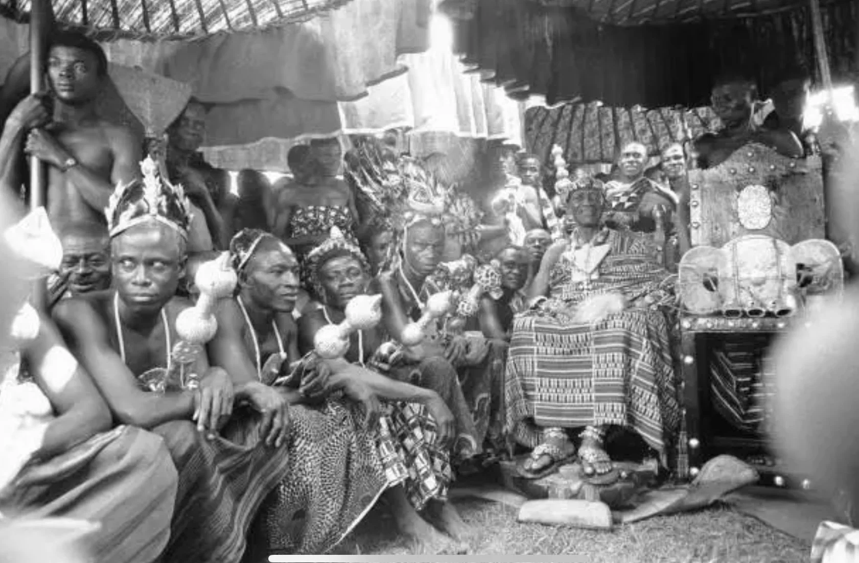 The Asantehene and court, 1961 (reprint)