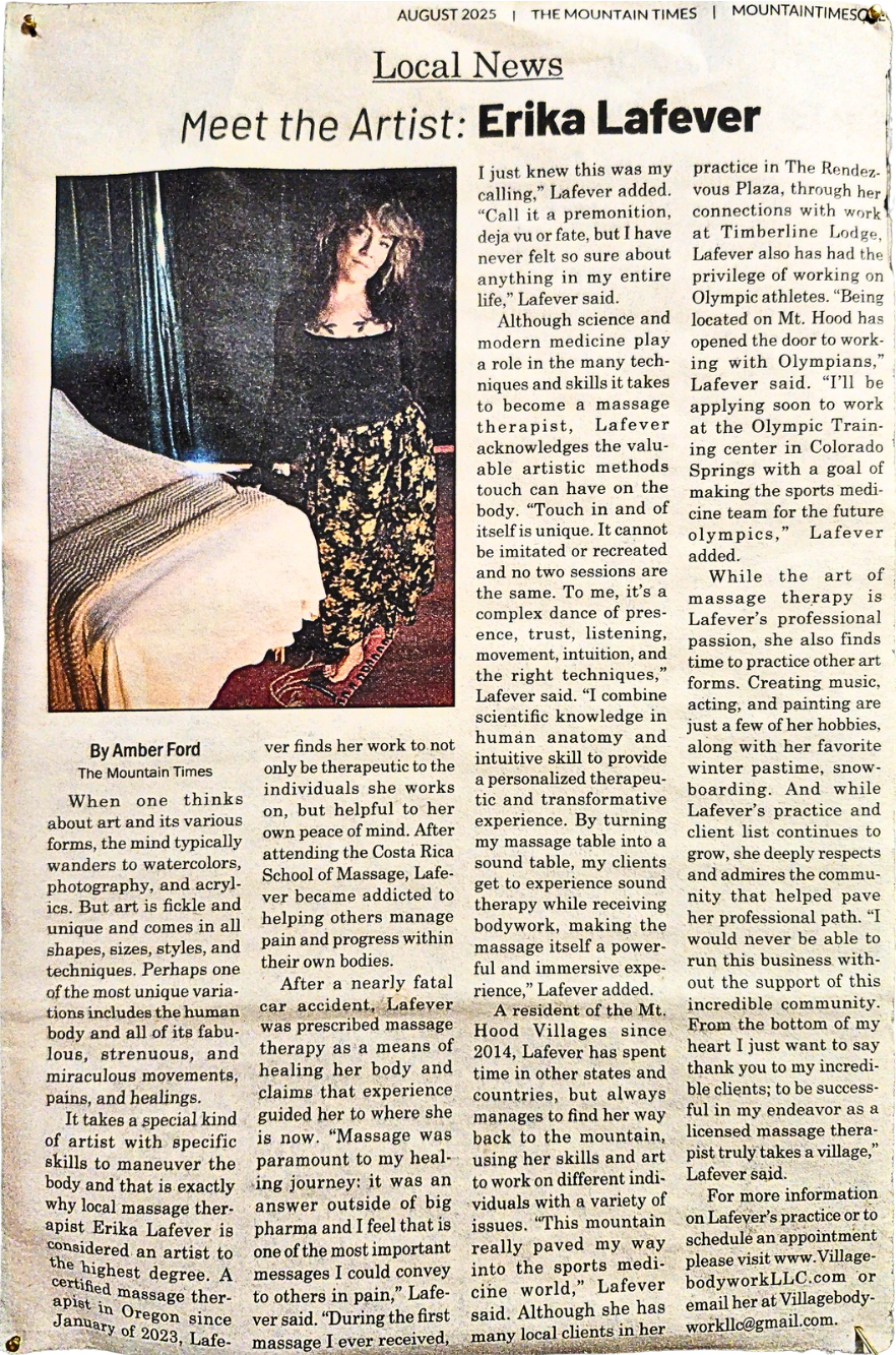Mt Times Article