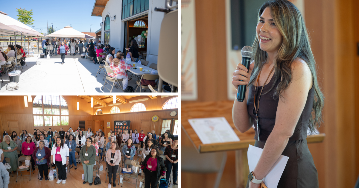 Collage of presenters and participants engaging, reflecting, and connecting throughout the 2026 Latina Sanctuary Conference.