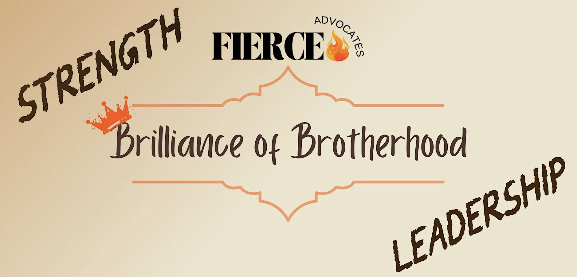 Brilliance of Brotherhood event graphic promoting an in-person peer circle for Black and Latinx men