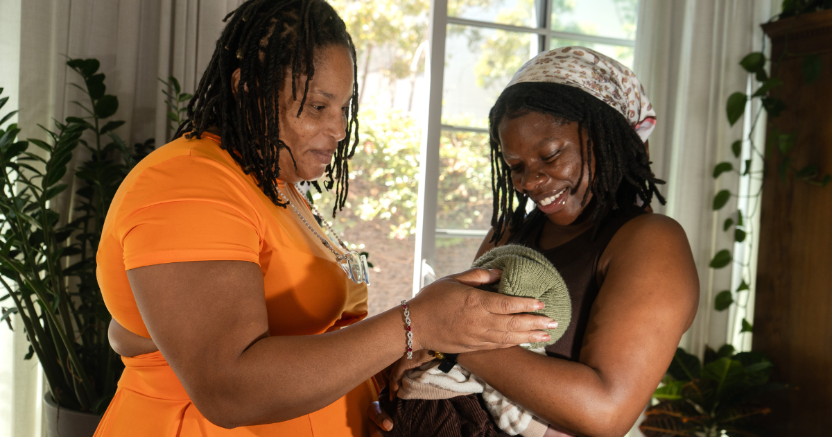 CoCo Doula supporting mother and newborn