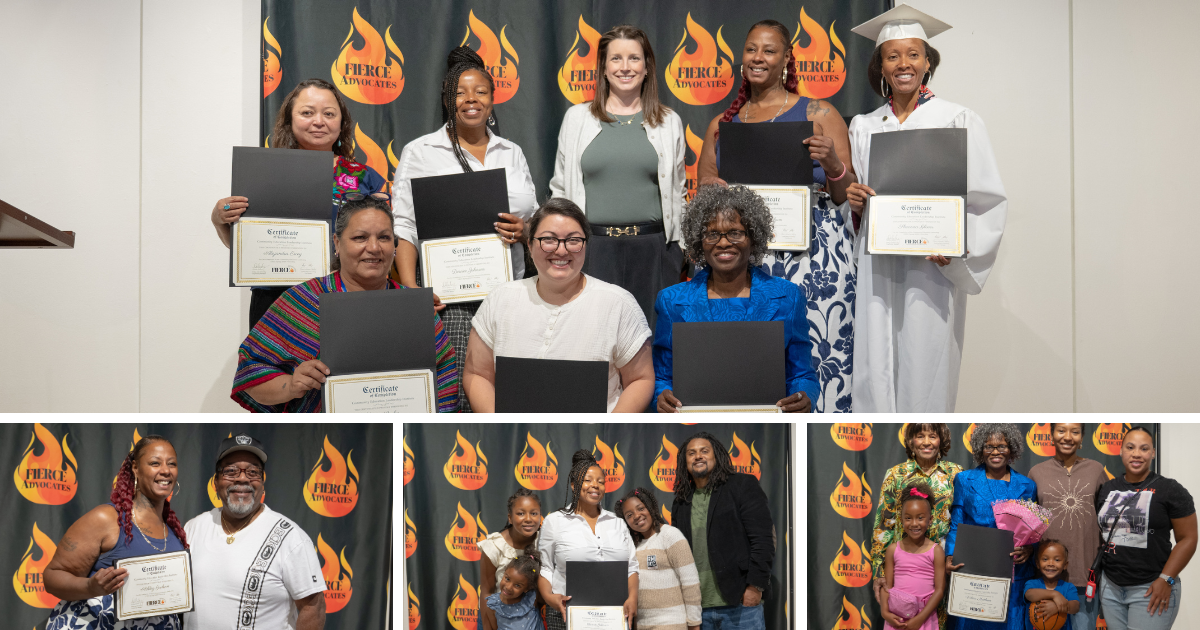Collage from the CELI Spring 2026 graduation, including a cohort group photo and graduates celebrating with their families.