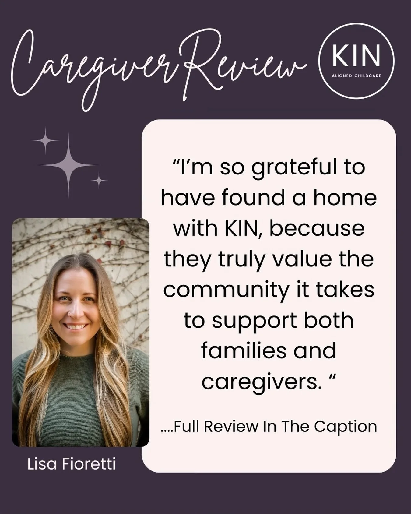 ✨Full Caregiver Review: &ldquo;Finding the right fit online can feel so overwhelming, but Amy&rsquo;s hands-on approach made everything feel personal and easy. She really took the time to understand what I needed, leading me to a family and a connect