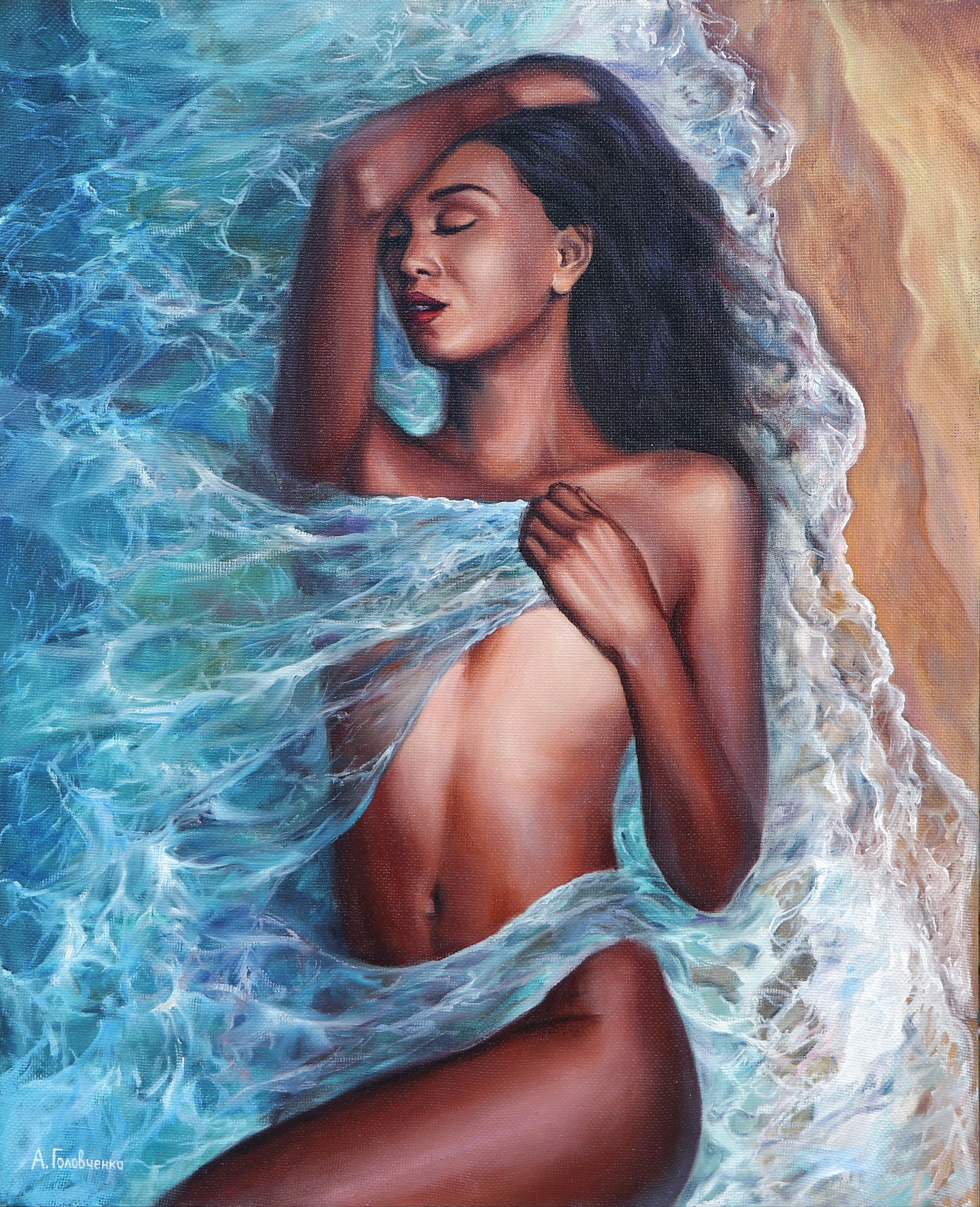 In the veil of the ocean