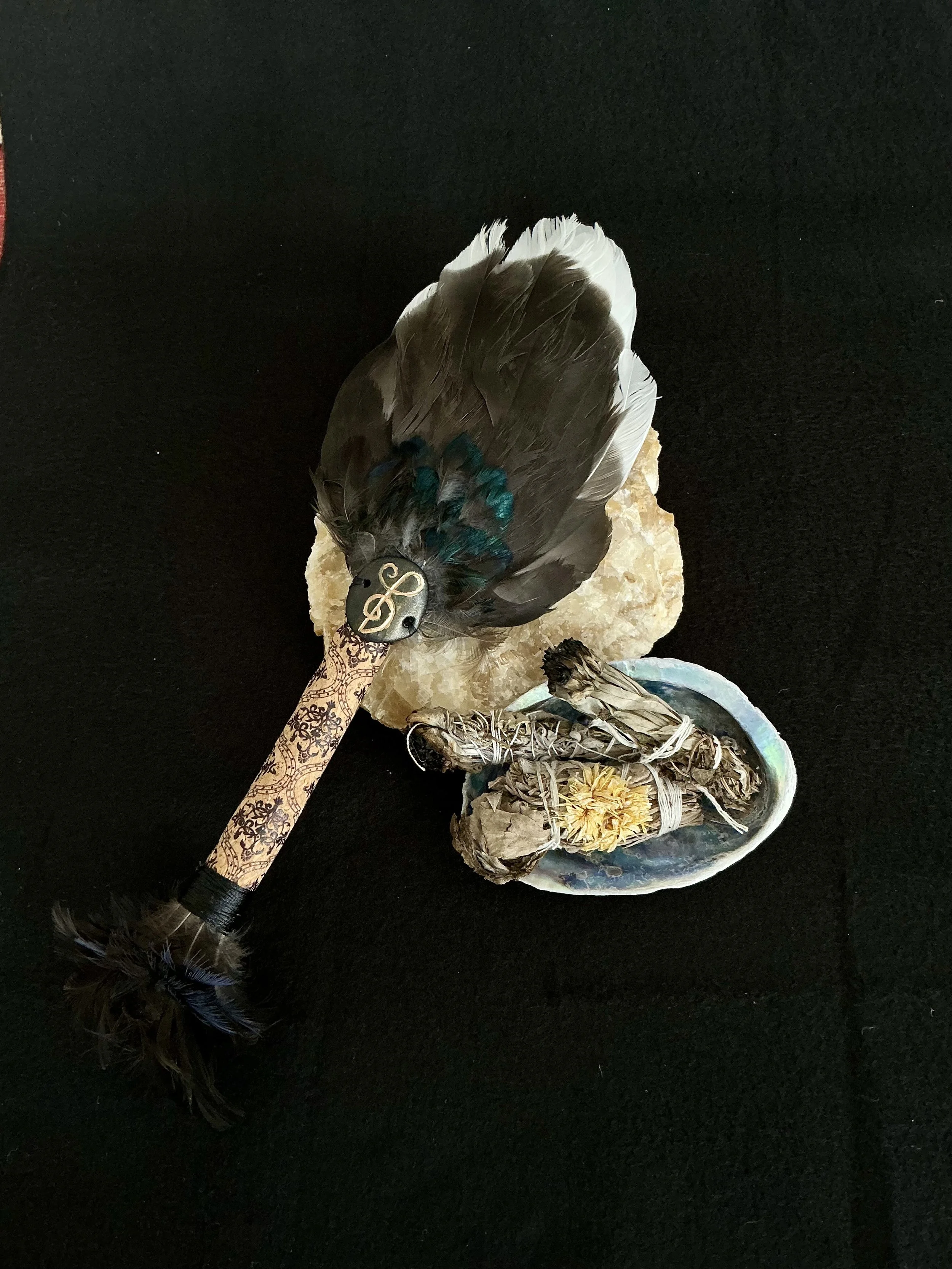 *Eclipse* Feather Smudging Wand