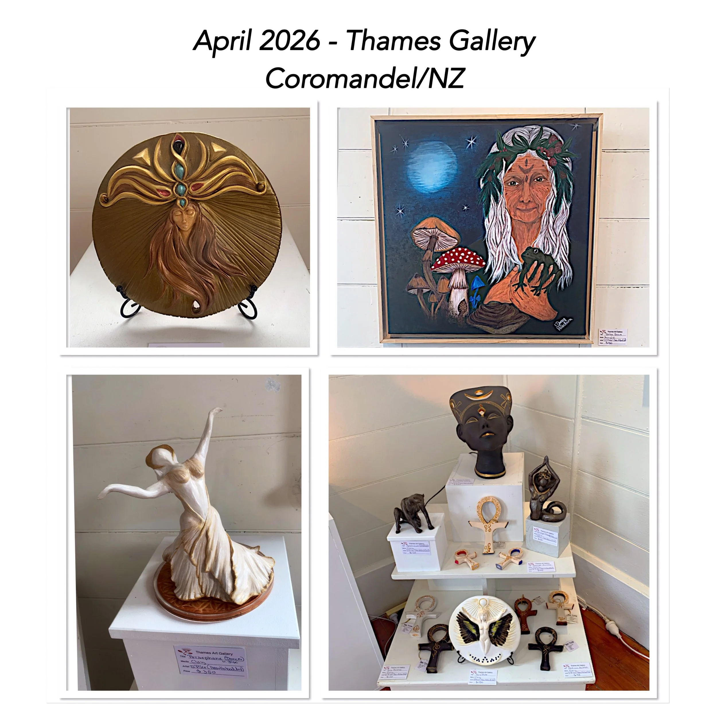 HeartbloodArt Exhibithion Thames Art Gallery (604 Tararu Rd, Thames/ Open Daily 10am-4pm)
