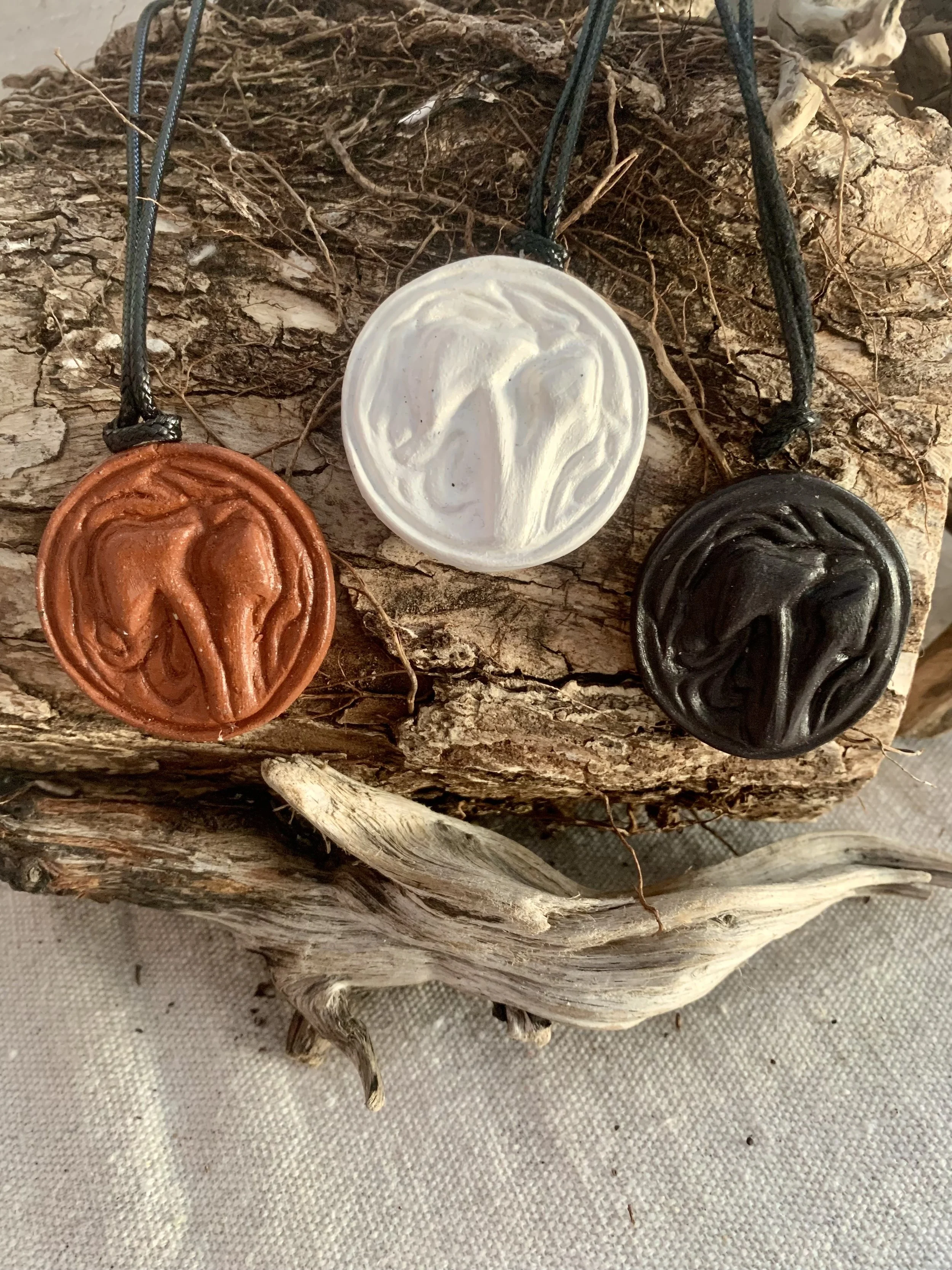 Magic - Mushroom Codes - Clay Pendant