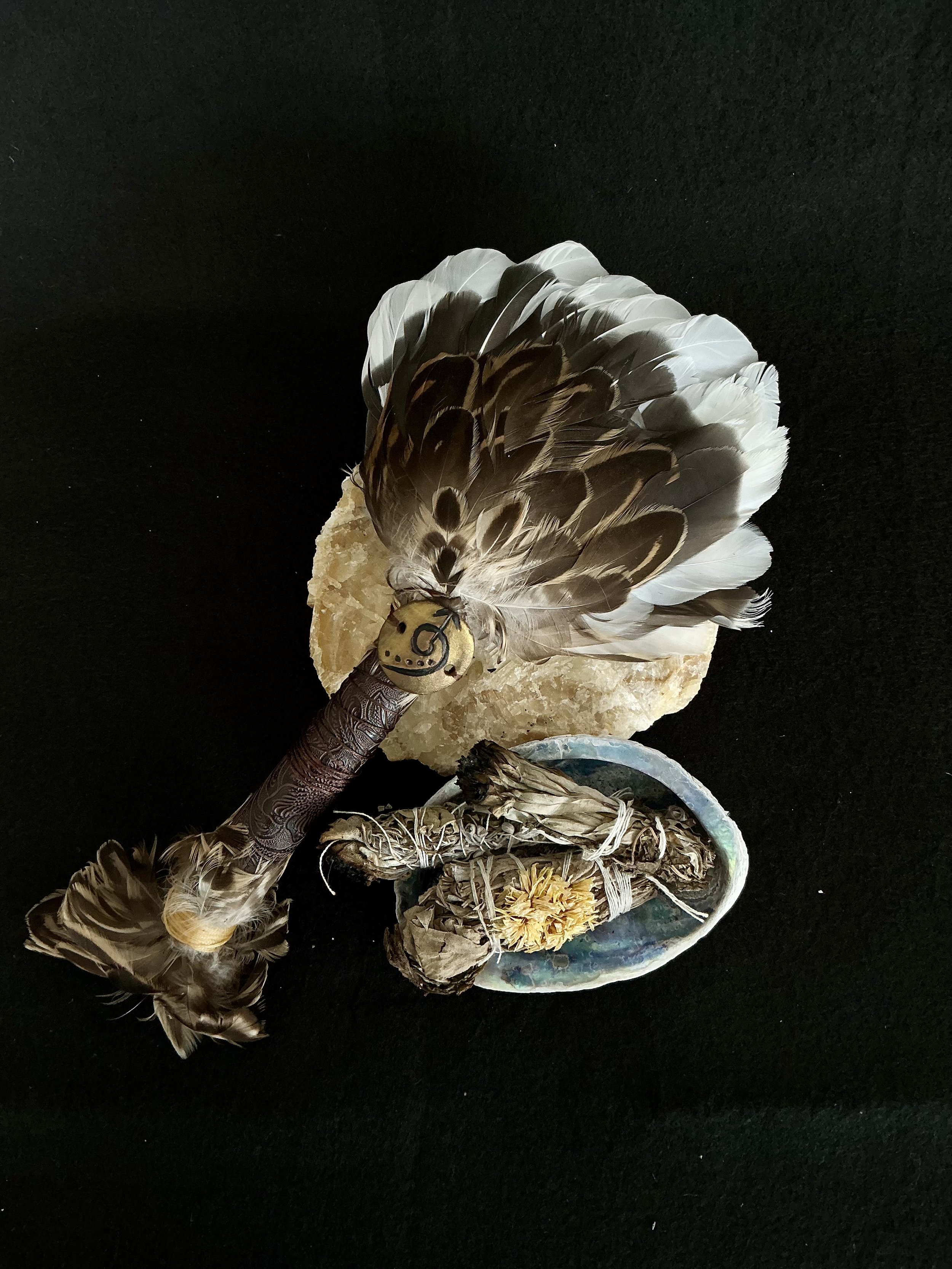 *Duck Bloom* Feather Smudging Wand