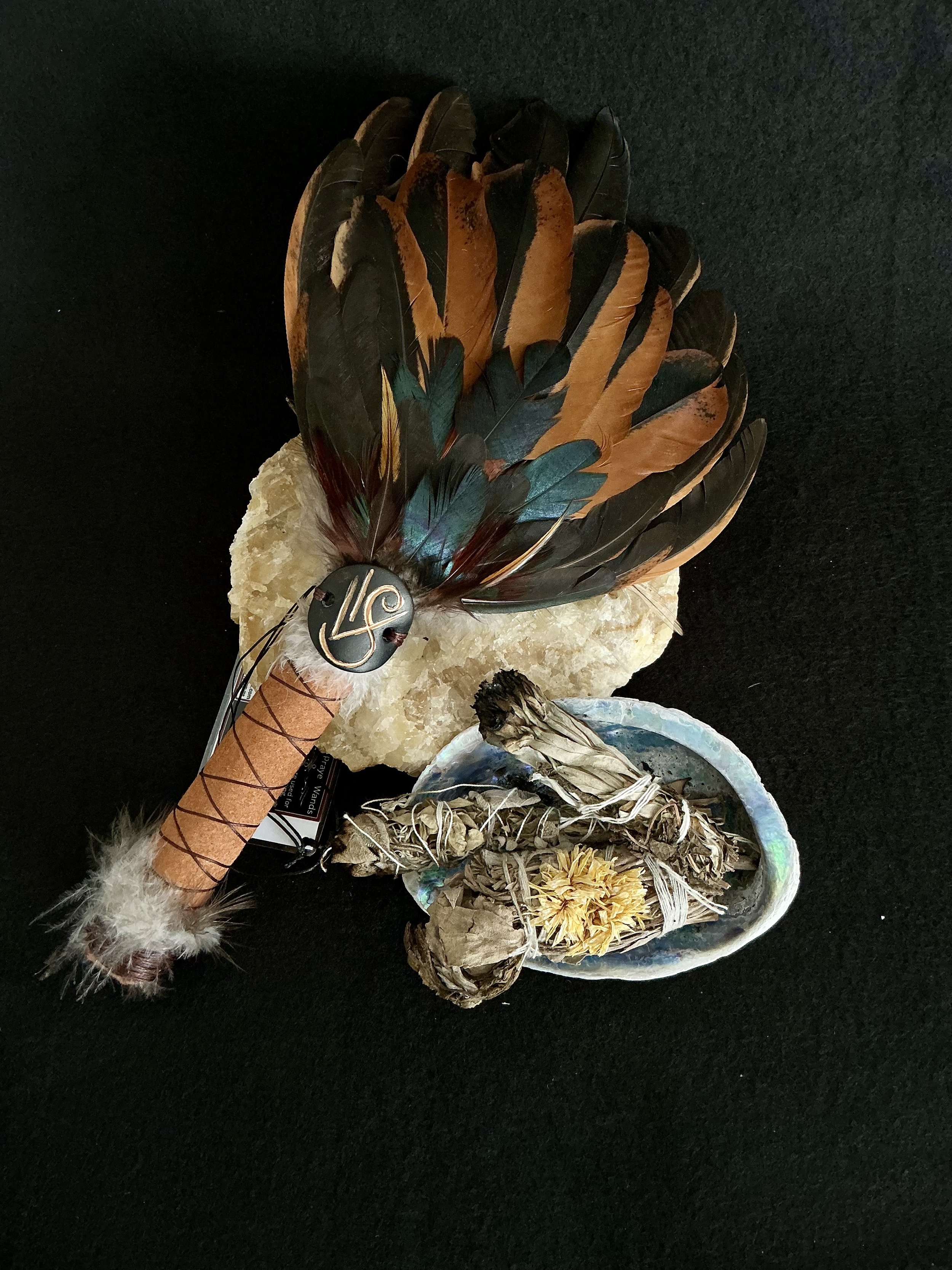 *Salted Caramel* Feather Smudging Wand