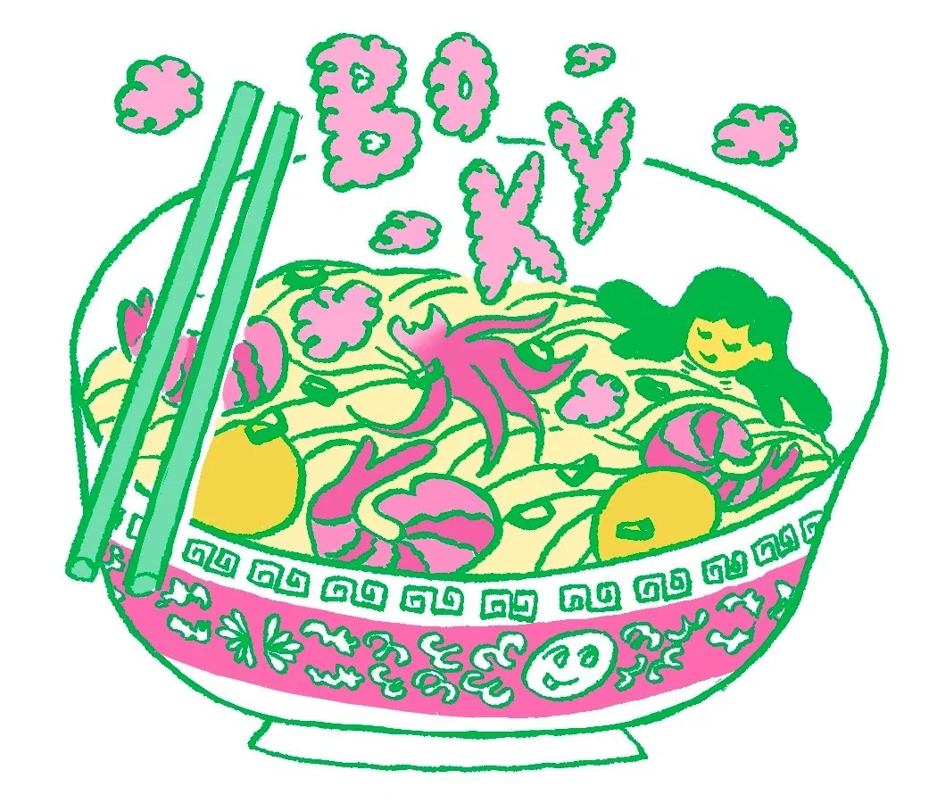 Commission done for W.O.W. Projects annual mutual aid project "From Chinatown, With Love" | 2025