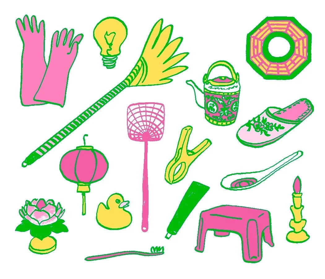 Commission done for W.O.W. Projects annual mutual aid project "From Chinatown, With Love" | 2025
