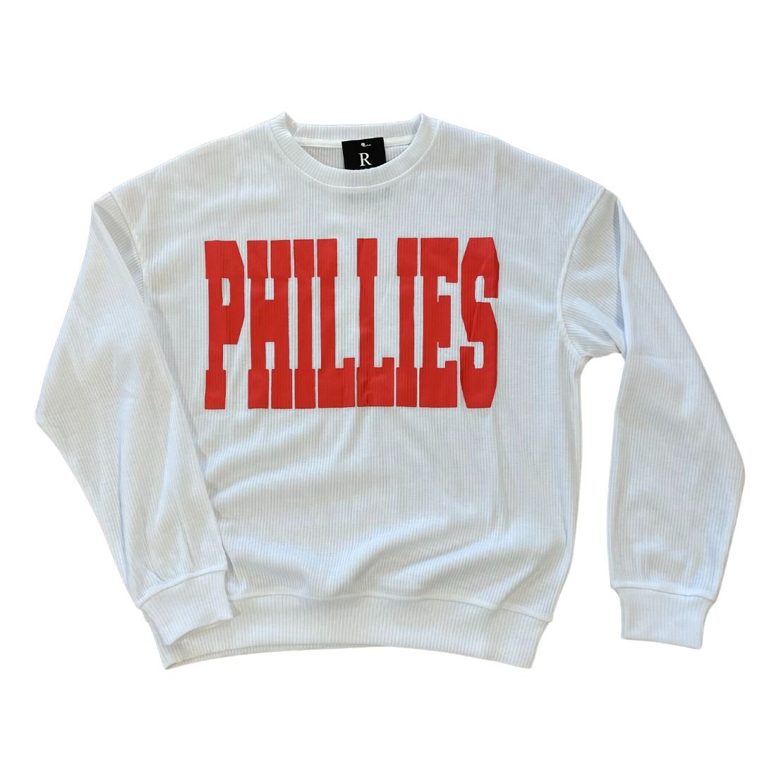 Womens Phillies Ribbed Pullover