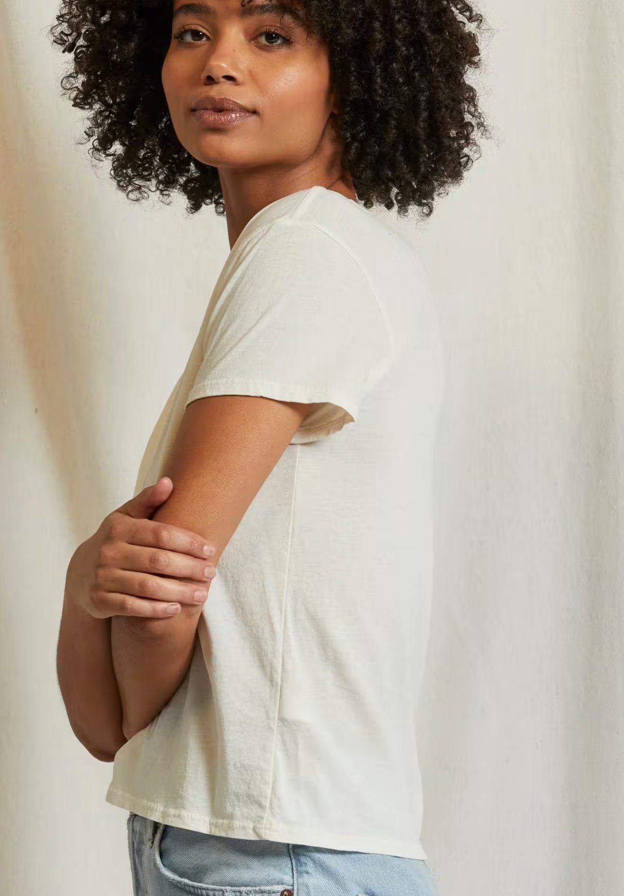 Perfect White Tee Harley Crew Neck Tee