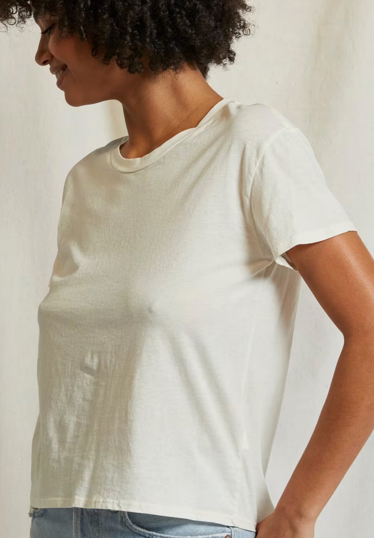 Perfect White Tee Harley Crew Neck Tee