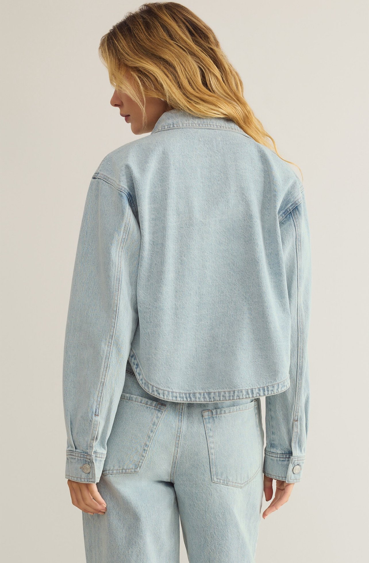 Z Supply All Day Cropped Denim Jacket