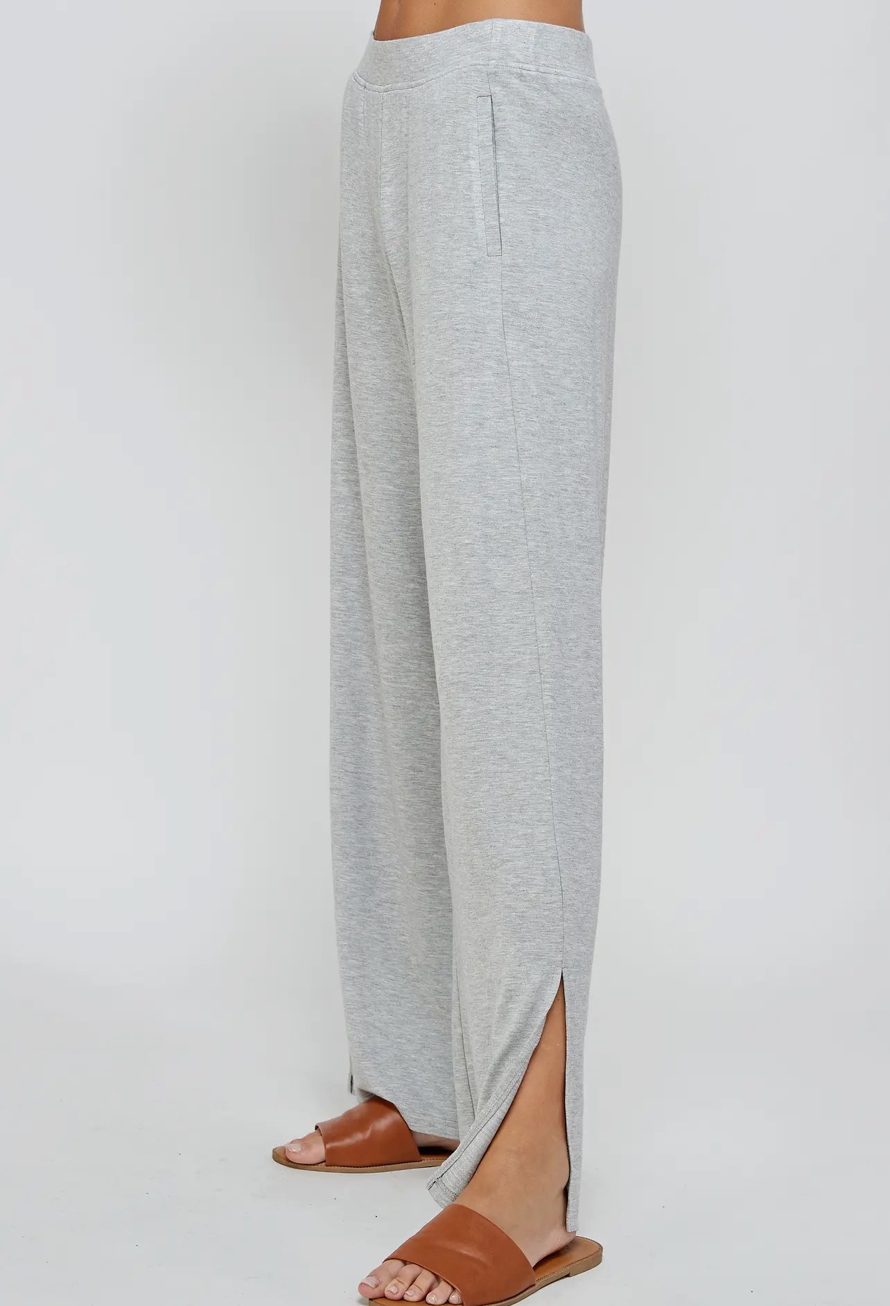 Heather Wide Leg Pant