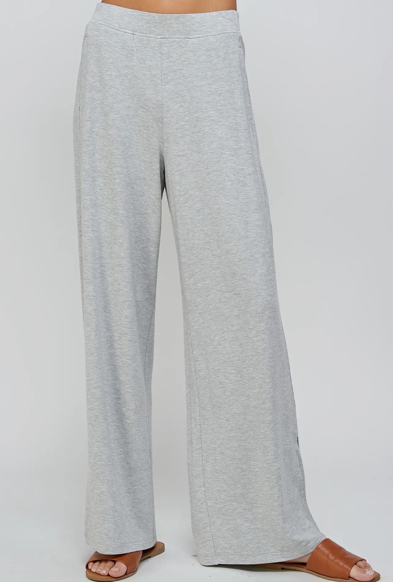 Heather Wide Leg Pant