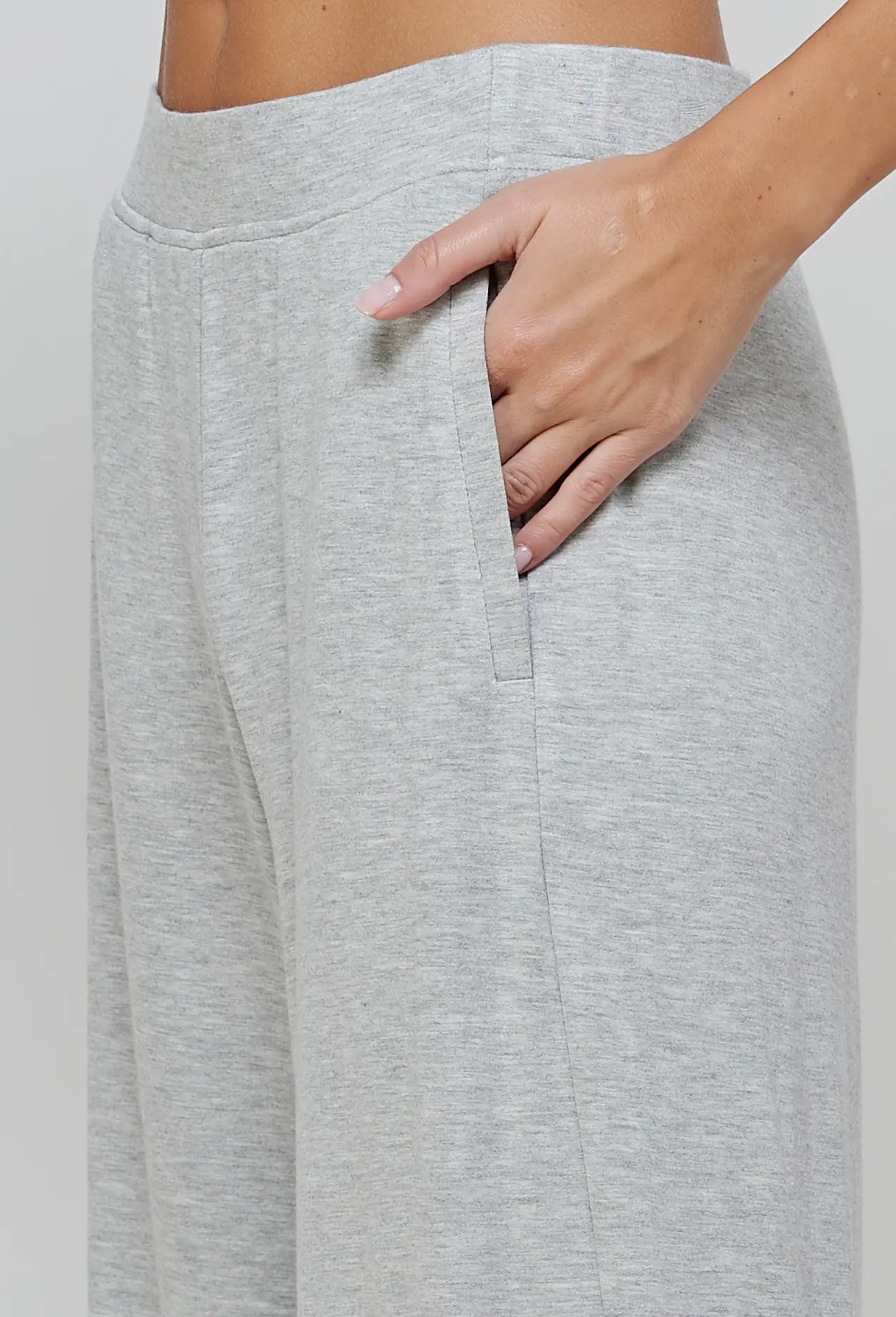 Heather Wide Leg Pant