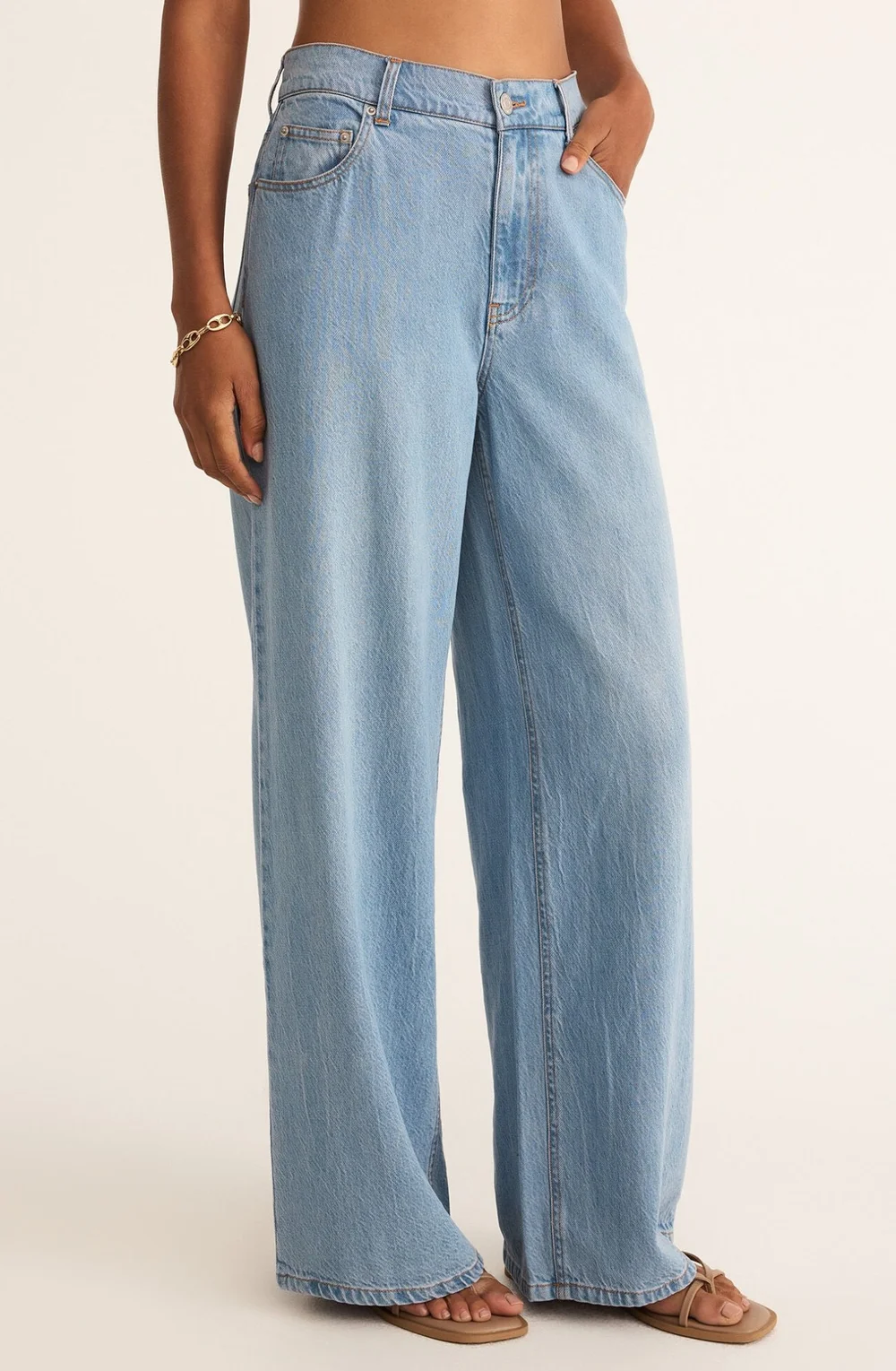Z Supply Mia Wide Leg Denim Pant — rowen
