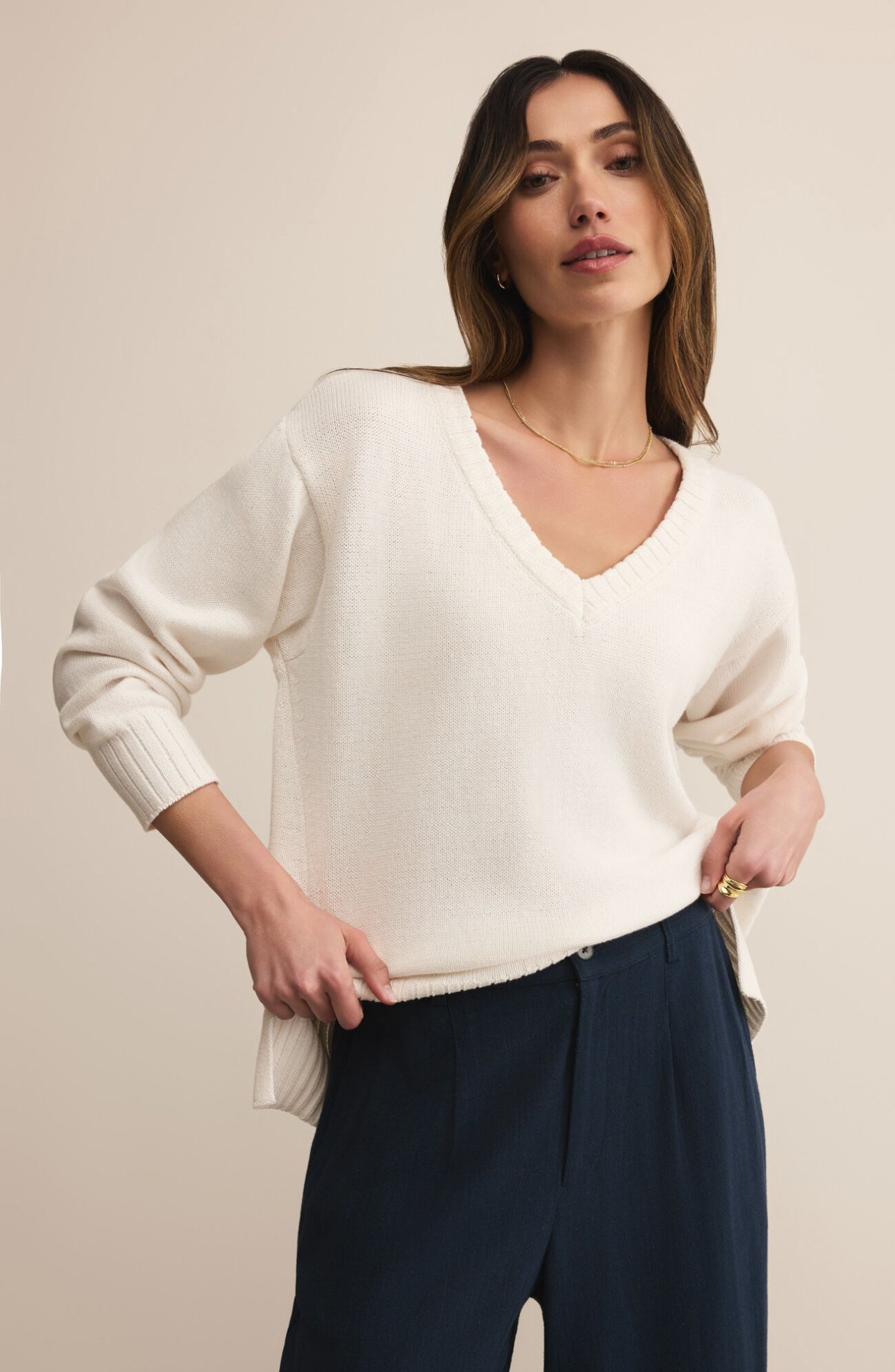 Z Supply All Around V-Neck Sweater