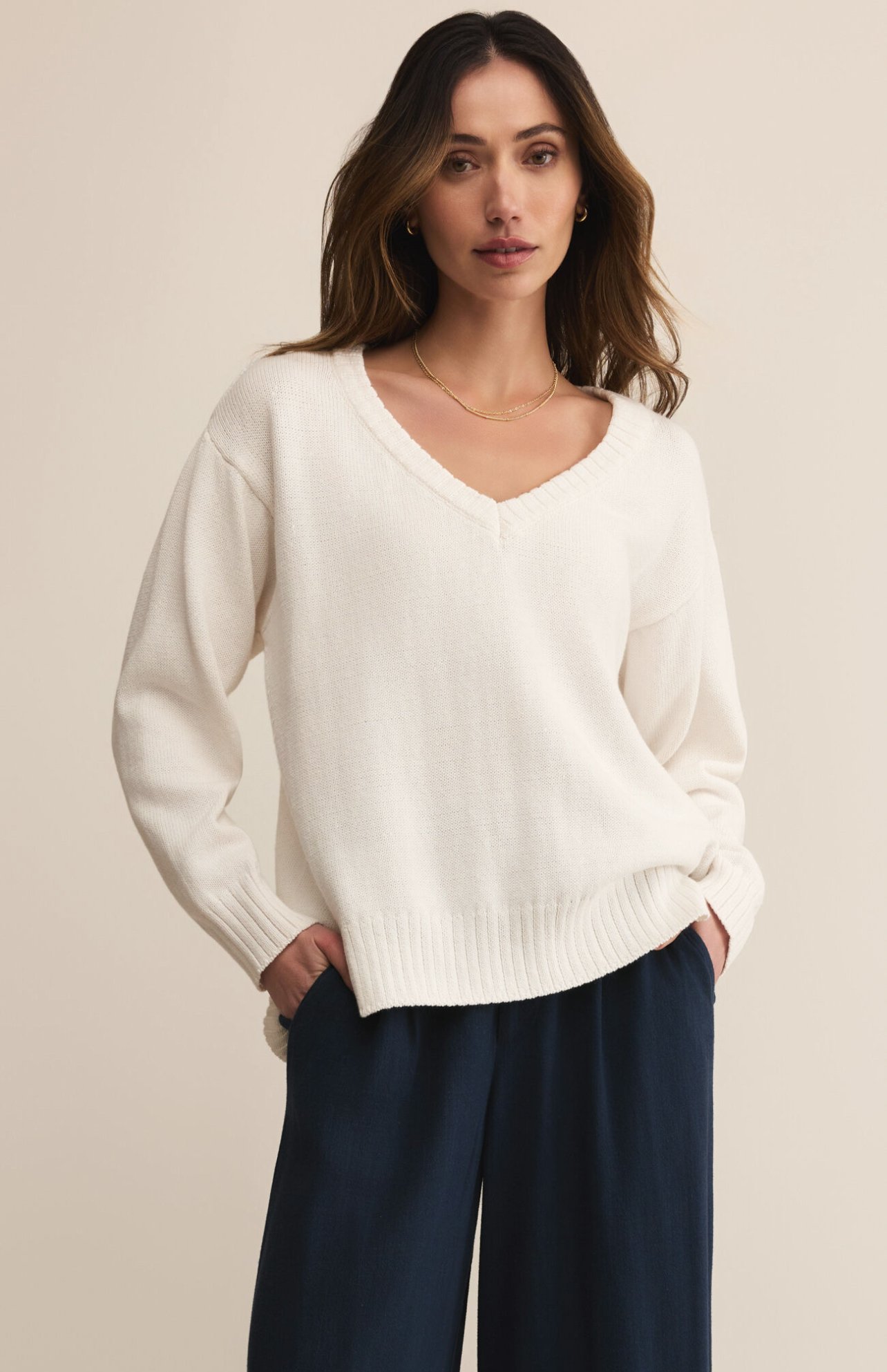 Z Supply All Around V-Neck Sweater
