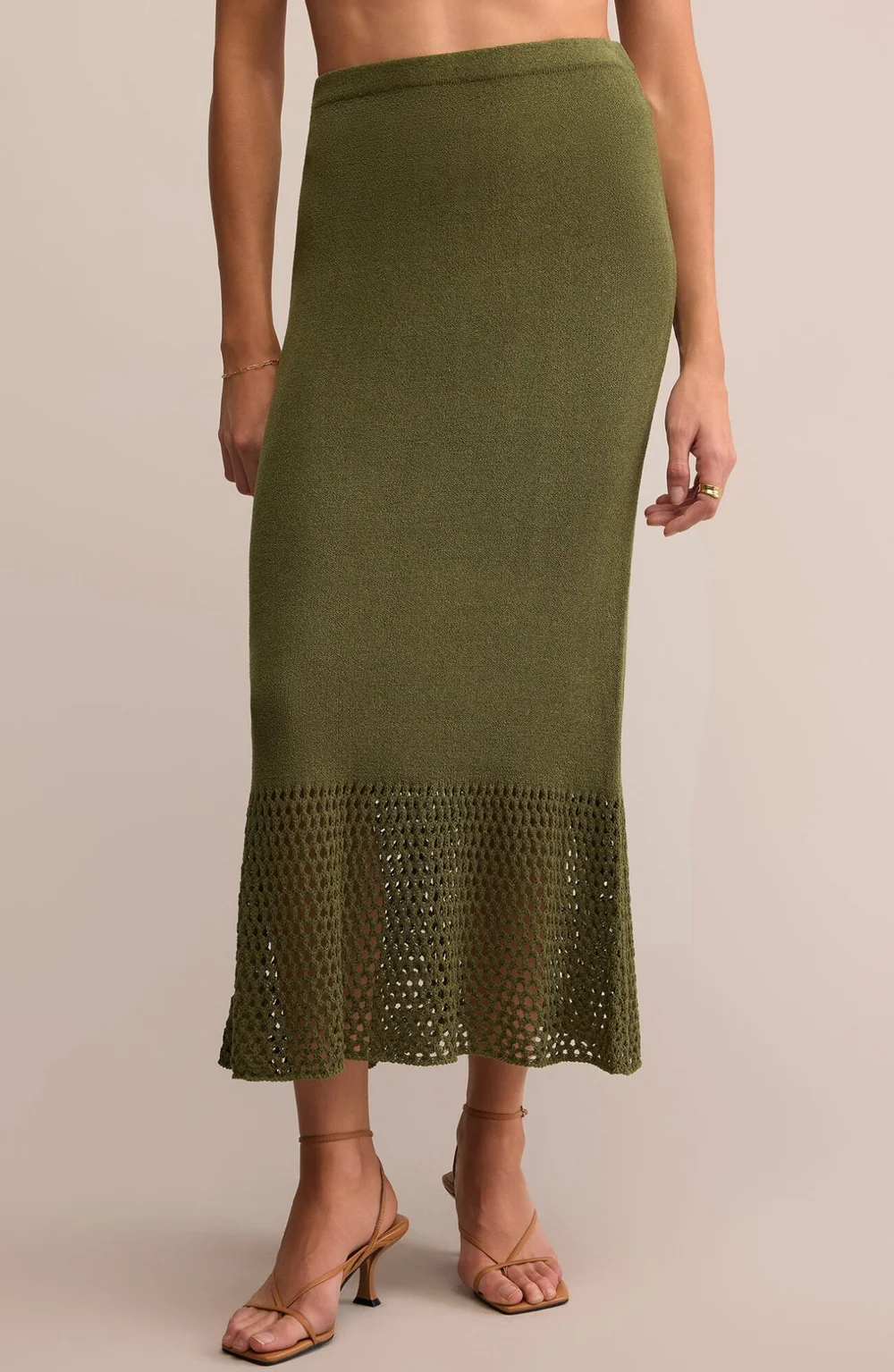 Z Supply Haven Sweater Knit Midi Skirt — rowen