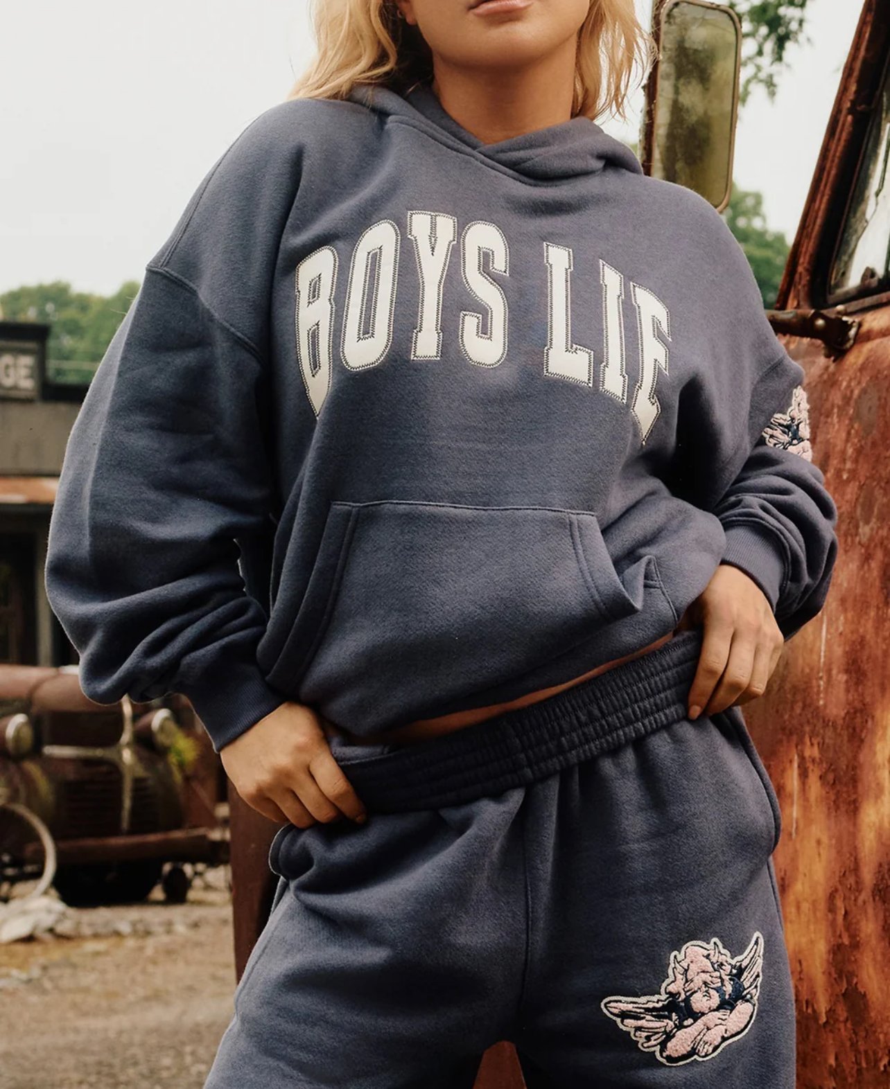 Boys Lie In Too Deep Racer Hoodie