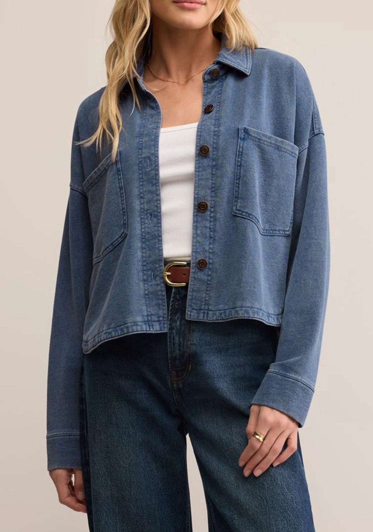 Z Supply All Day Cropped Knit Jacket