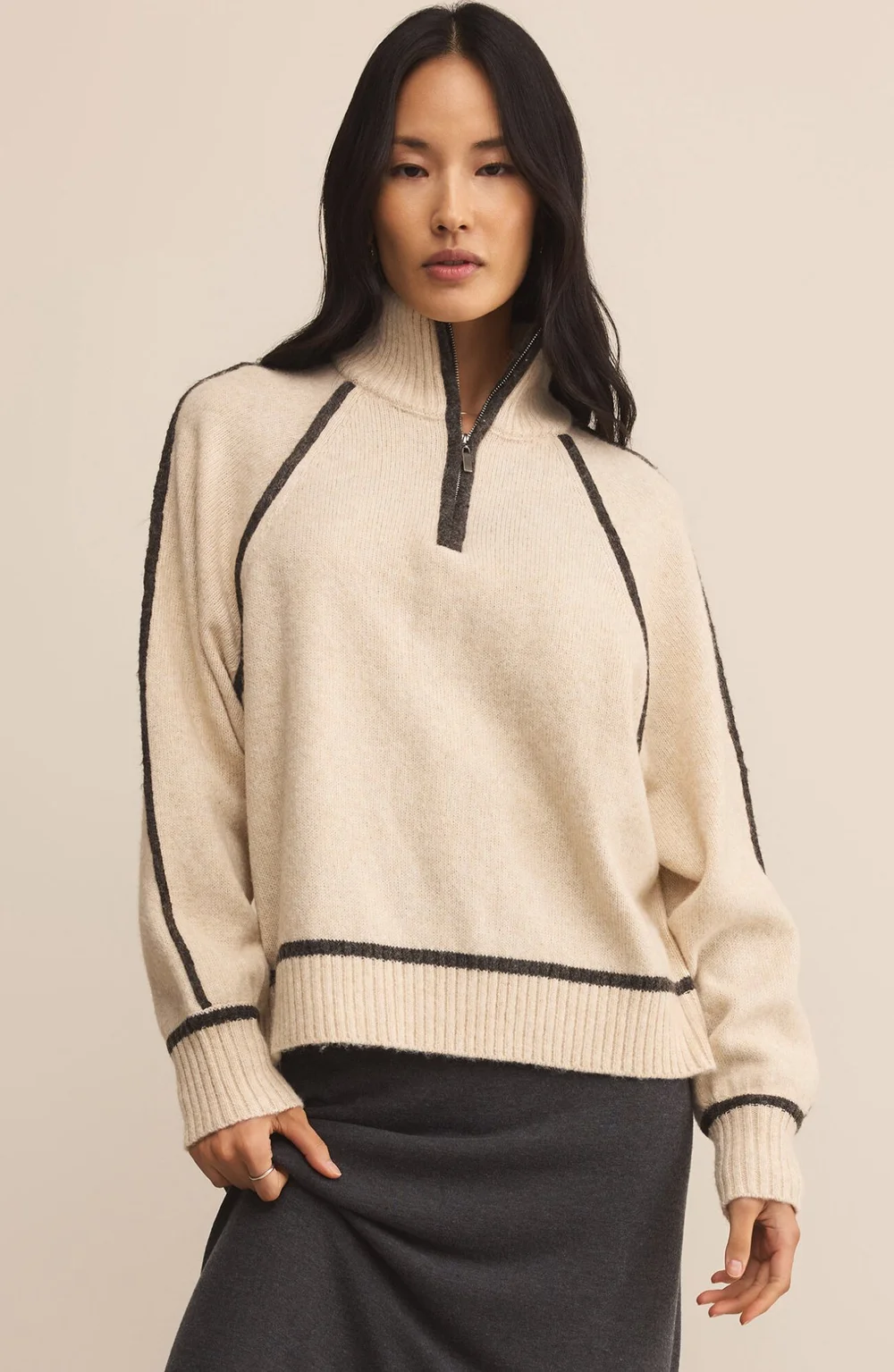 Z Supply Alps Half Zip Sweater — rowen