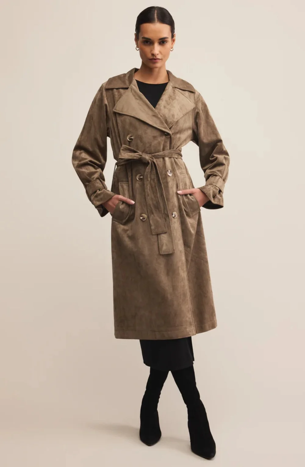 ジャケット・アウター 5way trench coat Z Supply Dorian Suede Trench — rowen