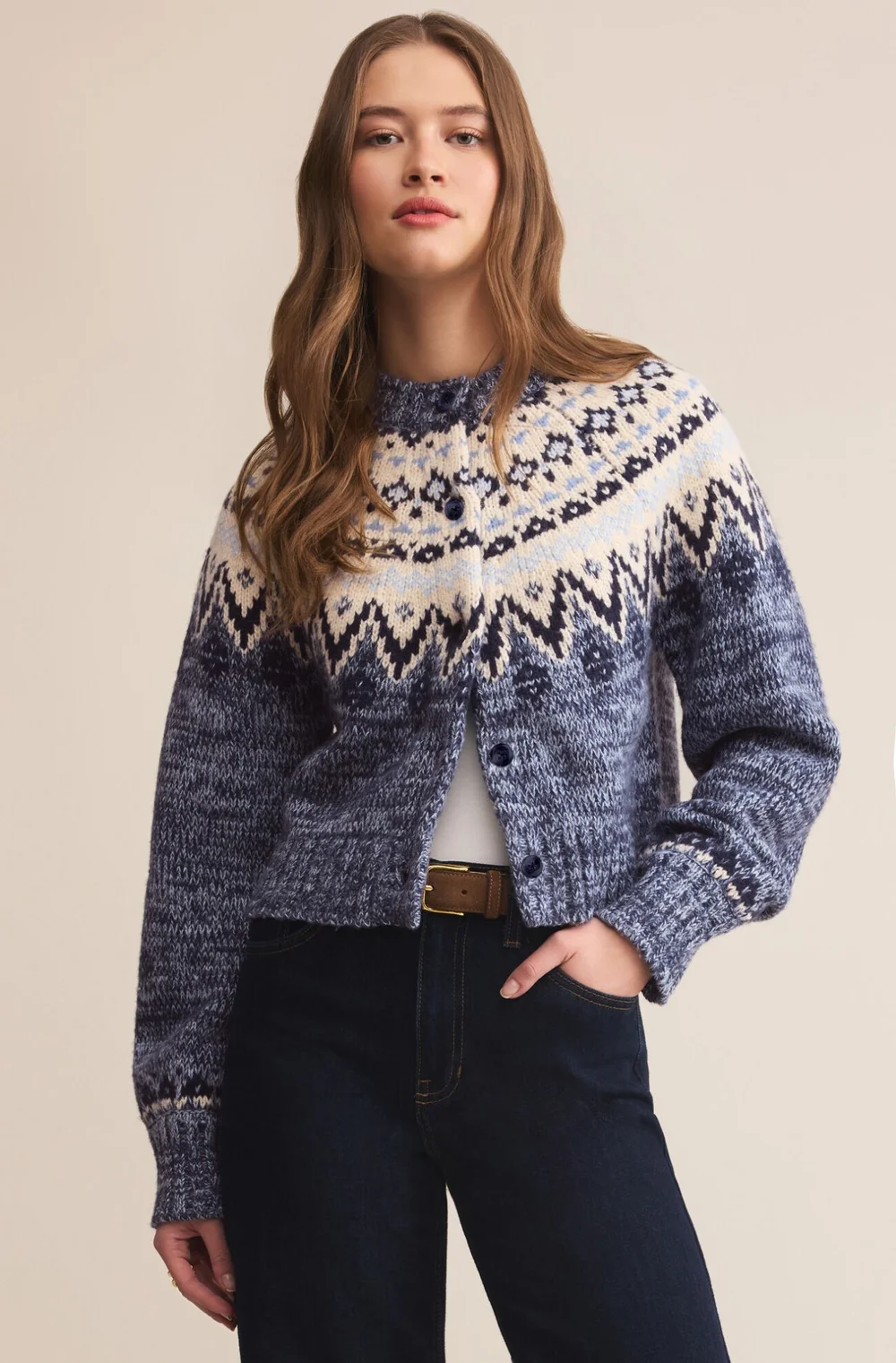 Z Supply North Sea Fairisle Cardigan — rowen