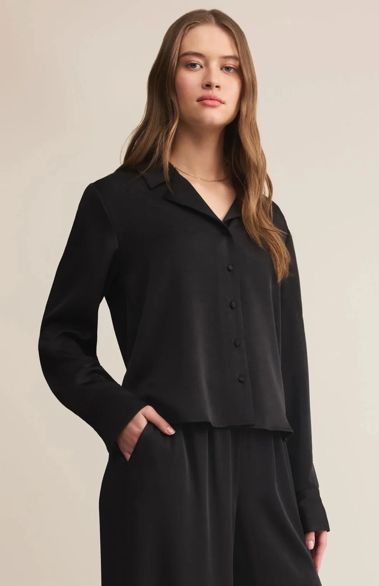 Z Supply Ana Satin Top