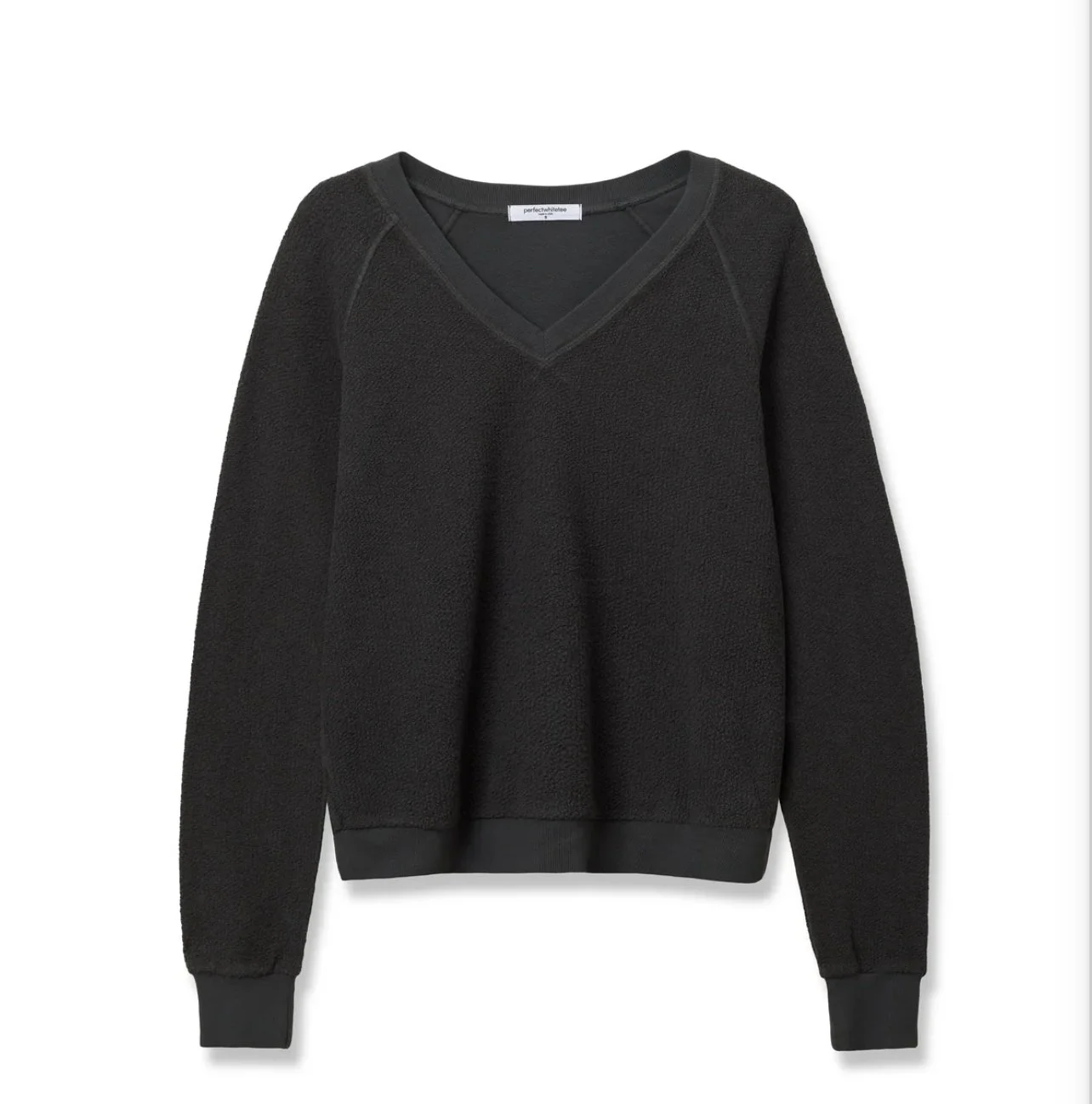 Perfect White Tee Zuri V-Neck Sweatshirt