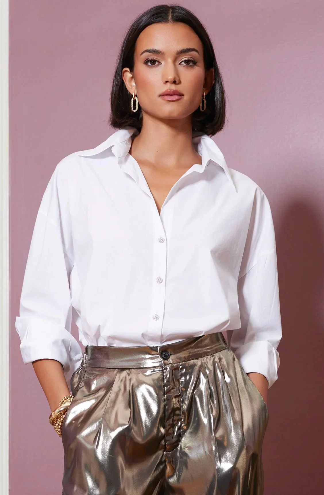 Bishop + Young Leigh Poplin Top