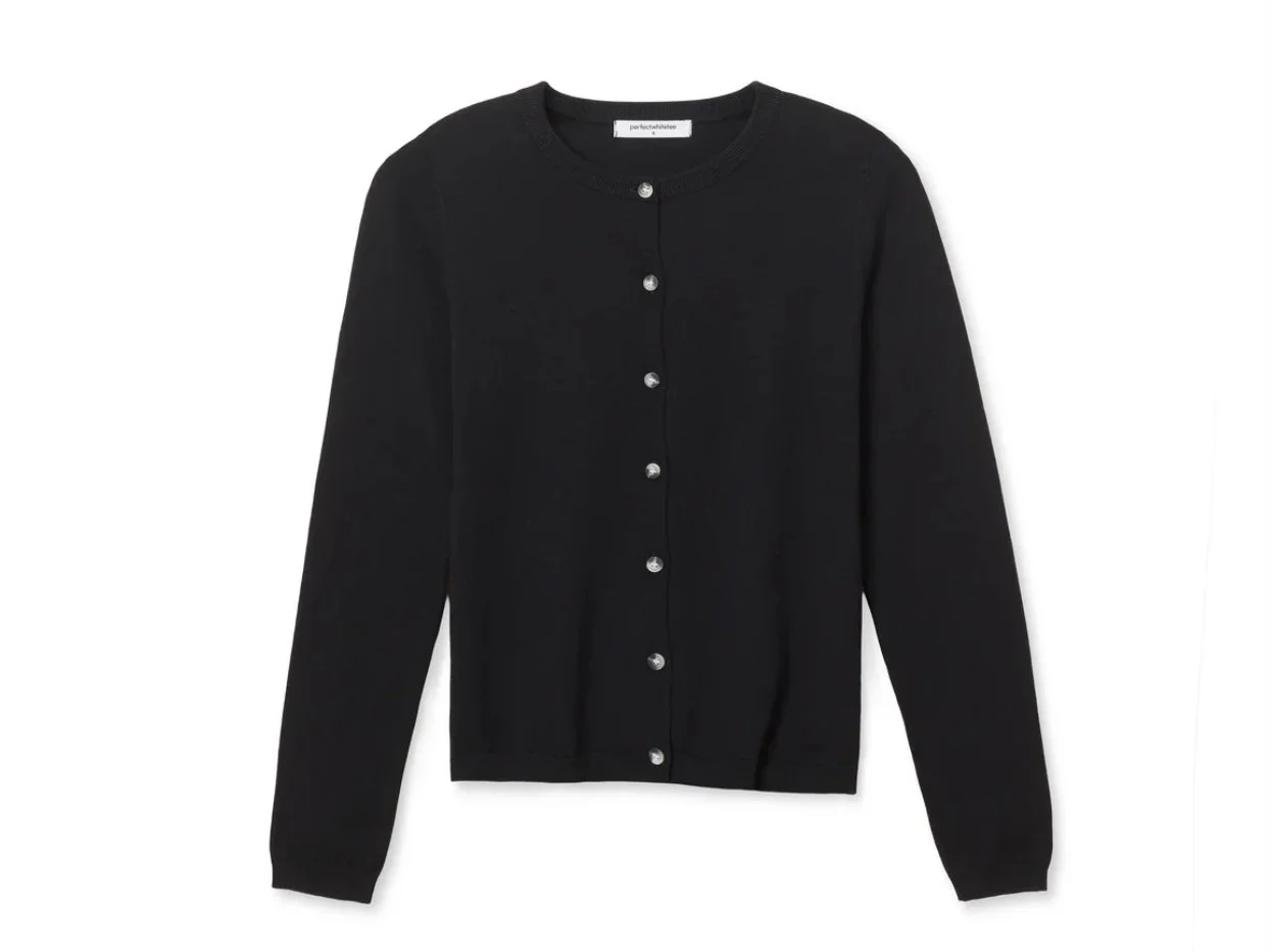 Perfect White Tee Moira Cardigan