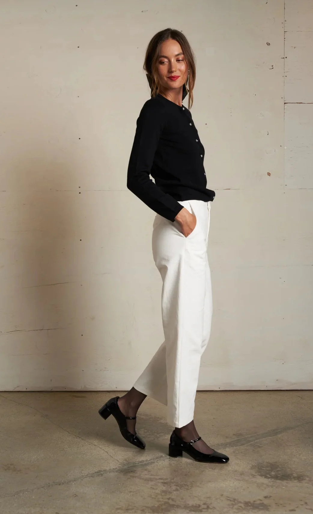 Perfect White Tee Moira Cardigan