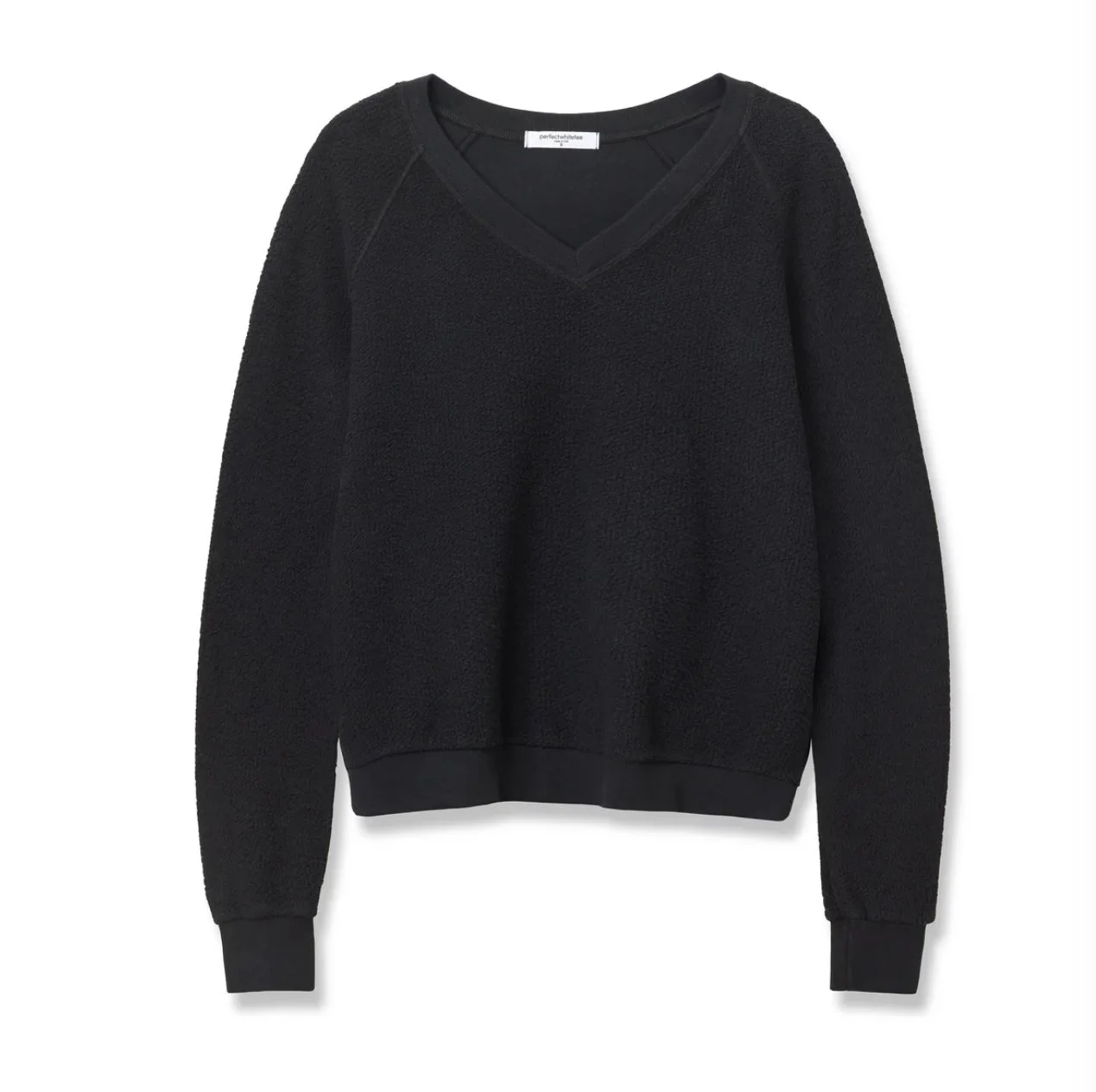 Perfect White Tee Zuri V-Neck Sweatshirt