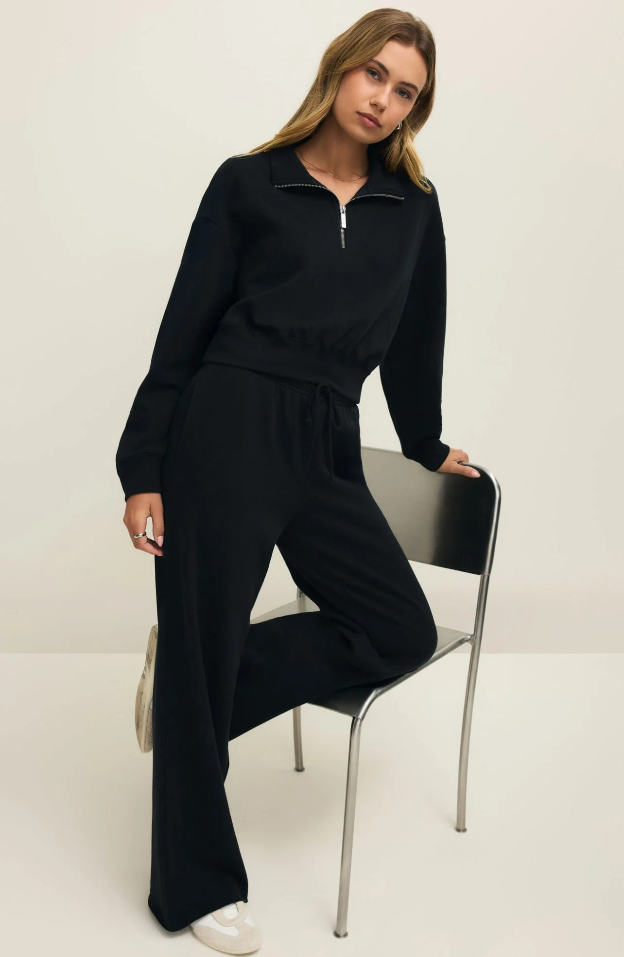 Z Supply Downtown Wide Leg Sweatpant