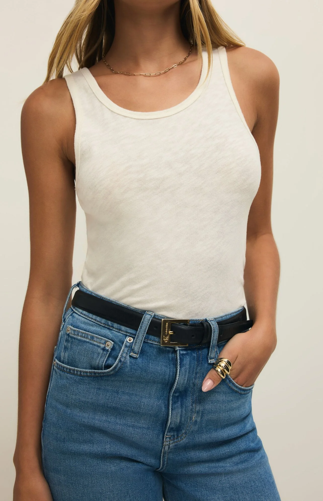 Z Supply Classic Slub Scoop Tank