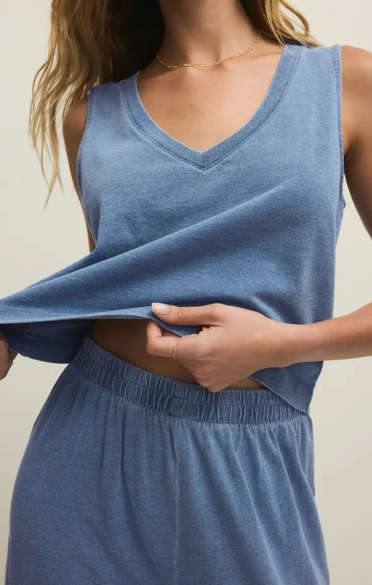 Z Supply Sloane V-Neck Denim Tank