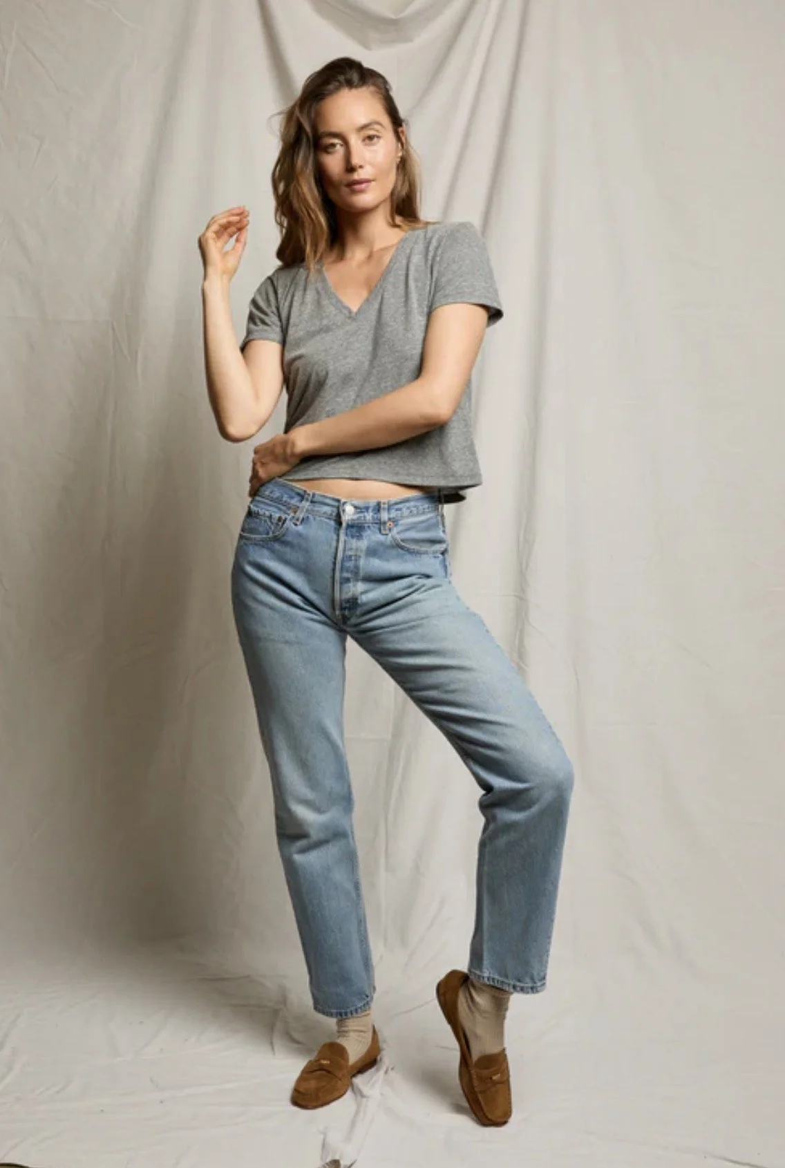 Perfect White Tee Beckett V-Neck Tee